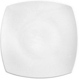 In porcellana bianca, resistente agli urti e al lavaggio in lavastoviglie.