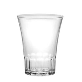 Bicchieri Amalfi Duralex in vetro temperato resistente agli urti e agli sbalzi termici. Amalfi liscio con base sfaccettata Capacità 7 cl
