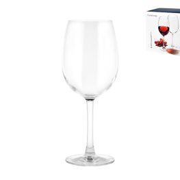 Confezione 6 calici bordeaux rouge reserva in vetro cl 47