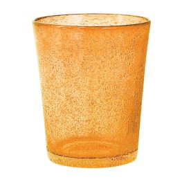 Confezione 6 bicchieri bibita giada in vetro arancio chiaro cl 46