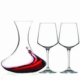 Set Aria 3 Pezzi Decanter  e due calici
