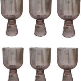 Generico Set 6 calici peony lilac cl27