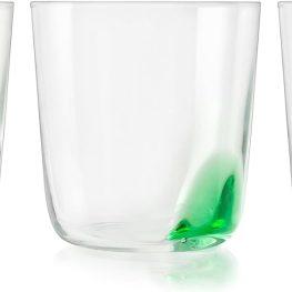 H&h set 3 bicchieri poetry colori assortiti cl39