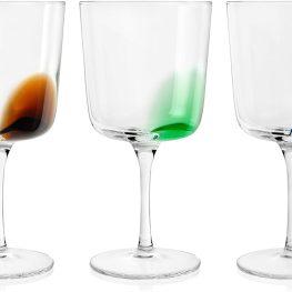 H&h set 3 calici poetry colori assortiti cl39