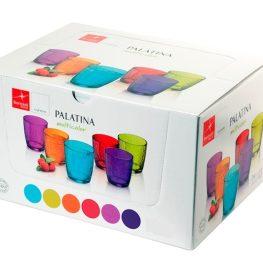 Set 6 Bicchieri palatina cl 32 colori assortiti