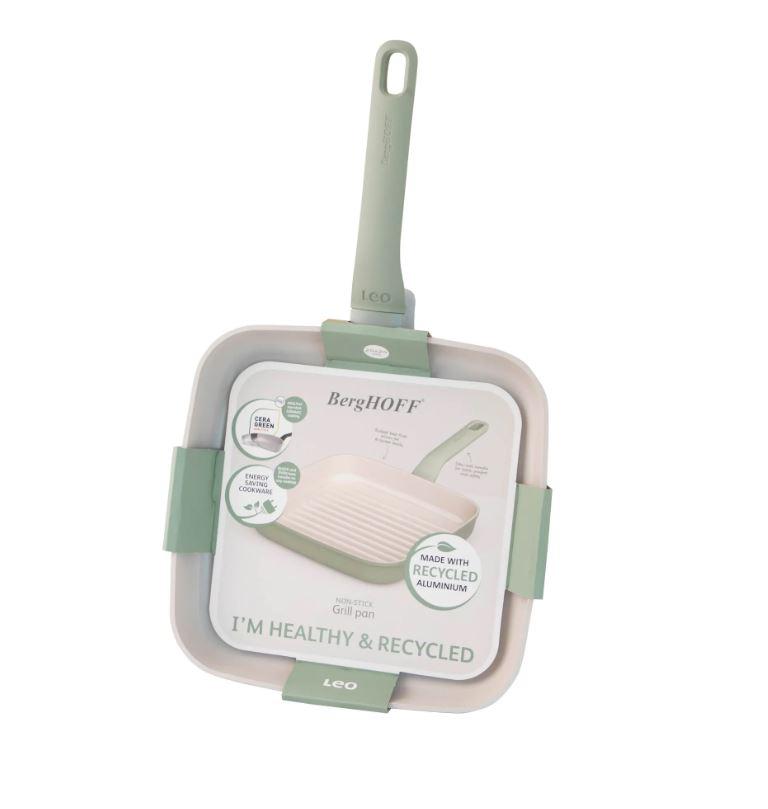 Bistecchiera antiaderente balance sage verde salvia 28 cm - immagine 2