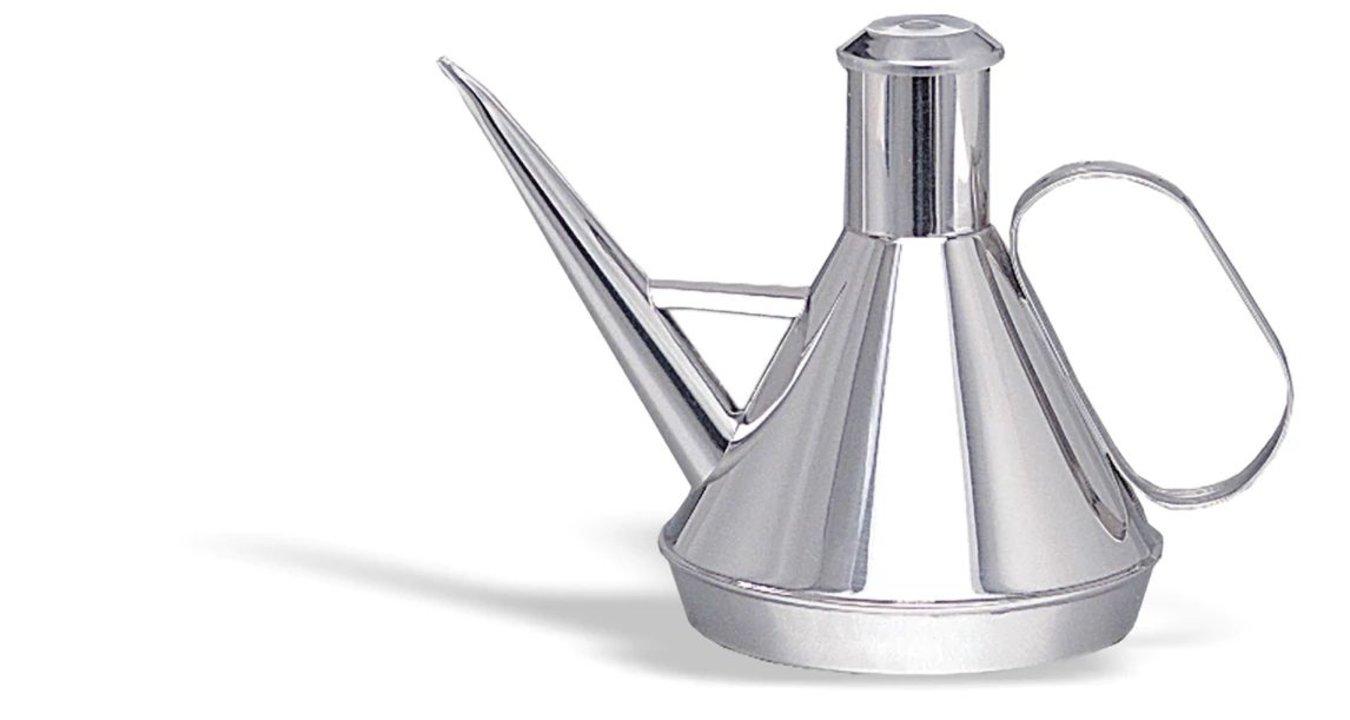Versatore olio 1 litro in acciaio inox