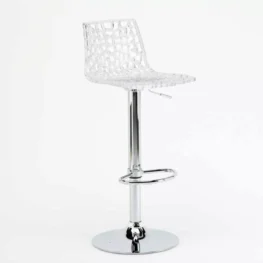 GRANDSOLEIL - Sgabello Spider PC a gas - Trasparente