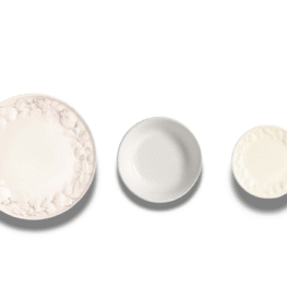 Set 18 piatti bianco melograno