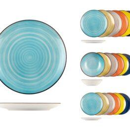 Servizio da tavola 18 pezzi STW H&H Caribe Ass