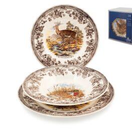 Servizio piatti 18 pz H&H Wild Life Natale