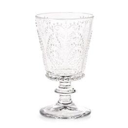 Set quattro calici garden in vetro lavorato trasparente cl 25