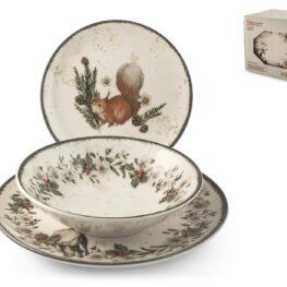 Servizio Tavola 18 pz Natalizio Garland