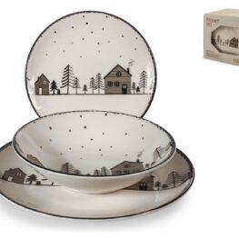 Servizio Tavola 18 pz Natalizio Warm Wishes