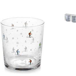 Set 3 Bicchieri Retro Skiers 35 cl